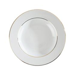 assiette creuse filet or