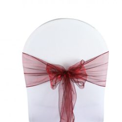 Noeuds de chaises organza plusieurs coloris