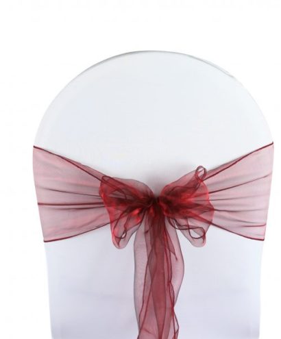 Noeuds de chaises organza plusieurs coloris