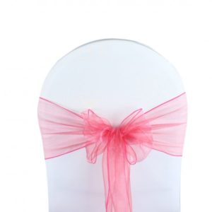 Noeuds de chaises organza plusieurs coloris