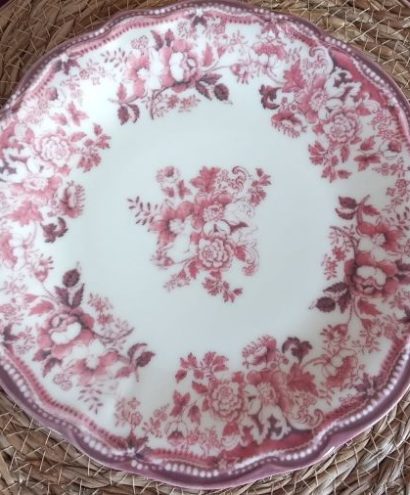 assiette faustine rose