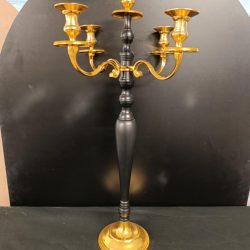 Chandelier Noir et Or 80 cm