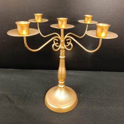 Chandelier 5 branches Or 32 cm