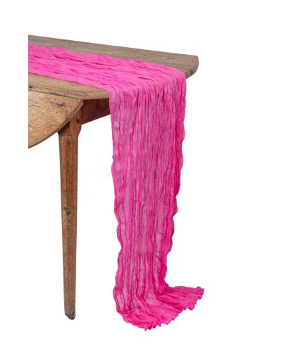 chemin de table fuschia