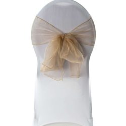 Noeud de chaise organza or