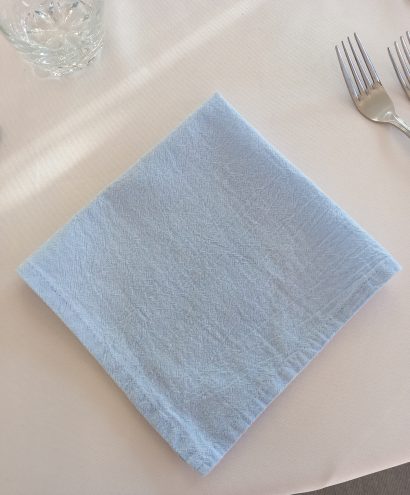 serviette bleu
