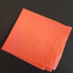 Serviette coton froissé terracotta 40 x 40 cm