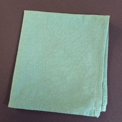 Serviette coton froissé vert sauge 40 x 40 cm