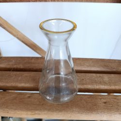 Mini vase Translucide liseret Or
