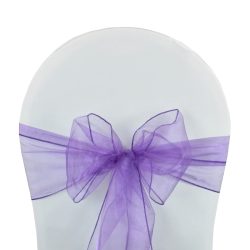 Noeud de chaise organza violet