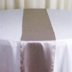 Chemin de Table Satin 2.70 m Taupe