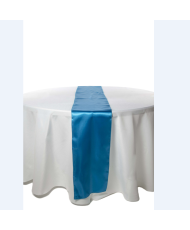 Chemin de Table Satin 2.70 m Turquoise