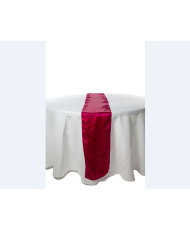 Chemin de Table Satin 2.70 m Fuschia