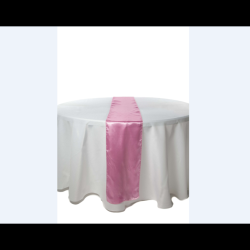 Chemin de Table Satin 2.70 m Rose Pale