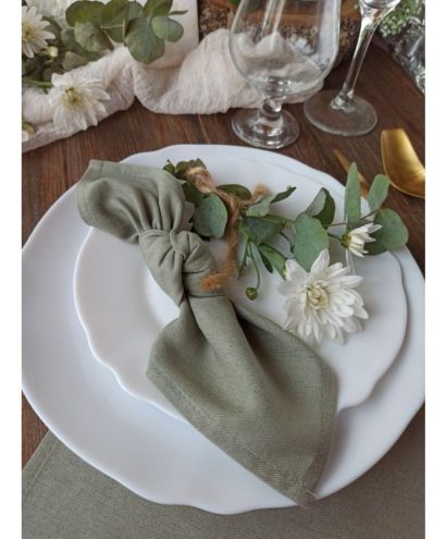 serviettes-de-table-tissu-vert-sauge-50-x-50-cm